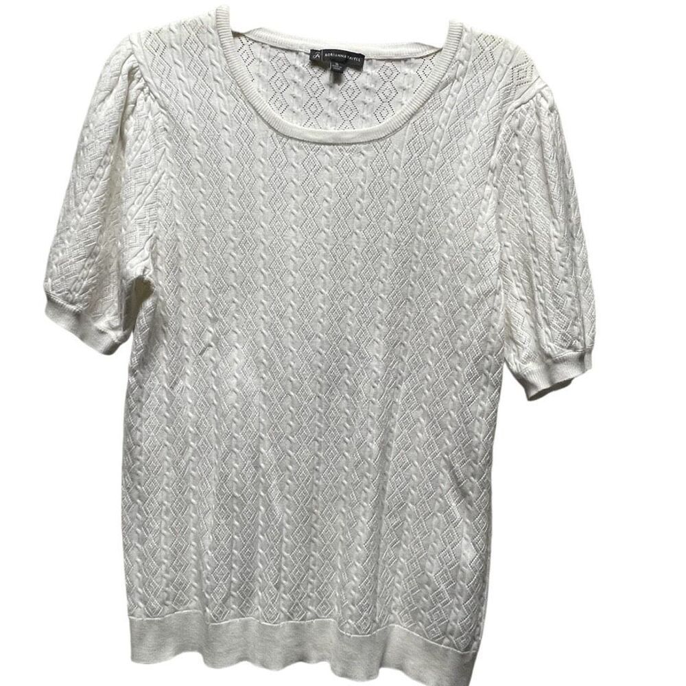 Adrianna Papell size XL short sleeve sweater.